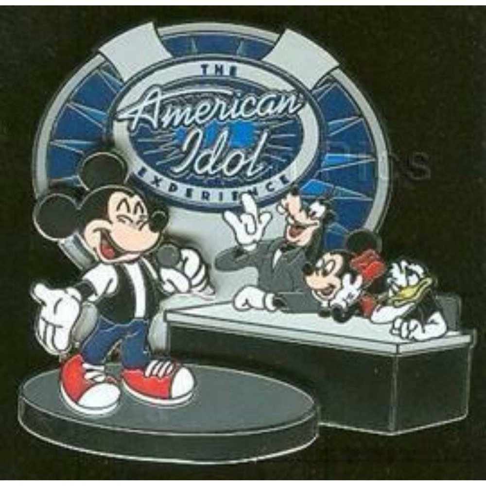 Disney American Idol Experience Mickey Minnie Goofy Donald Duck Judges Pin 67446